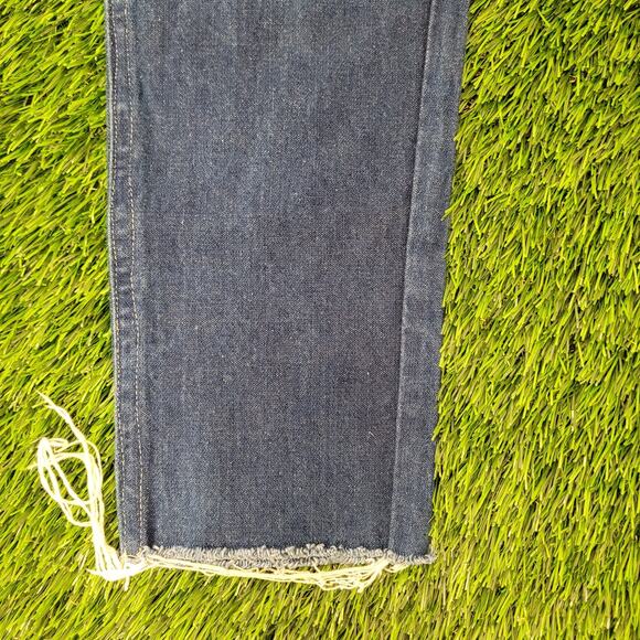 Vintage 80s Wrangler Jeans Womens 2 26x32 Medium-Wash Fraying USA - Picture 15 of 16